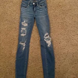 American Eagle ripped jeans